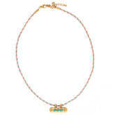 Ketting turquoise bar